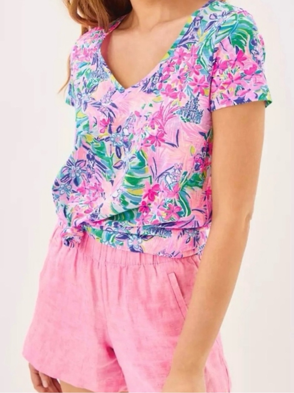 Disney x Lilly Pulitzer Etta Tee XL • Disney Dreamin’ Print • Minnie & Daisy HTF